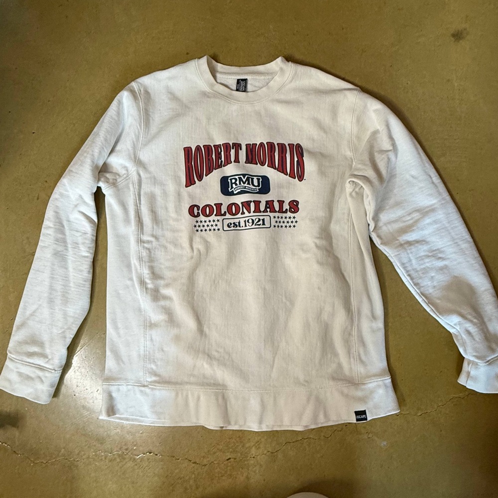 UScape Apparel Men's White Robert Morris Colonials RMU Long Sleeve Size‎ L